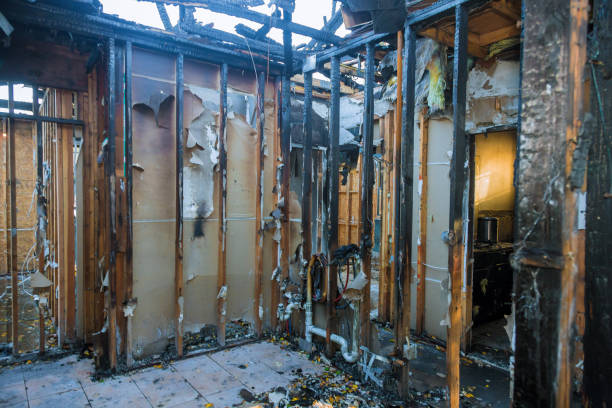 Professional Fire Damage Removal technician working in Riverside, OH